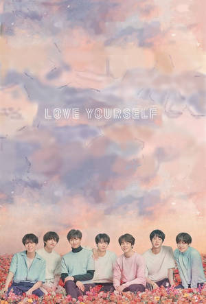 Естетика BTS на ліжку з троянд — Естетика BTS Шпалери