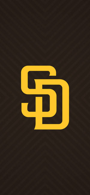Обои с жолтим логотипом San Diego Padres — iPhone 17 Pro Шпалери