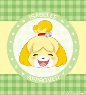 Милые HD обои Изабель Animal Crossing — Galaxy Z Fold Шпалери