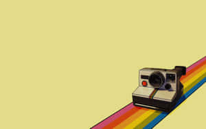Зображення камери Polaroid — Пастельно-жовтий Шпалери