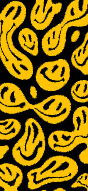 Black And Yellow Background — iPhone 17 Шпалери