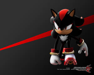 Загадочна елегантность Shadow the Hedgehog Pfp — 3D цифровое искусство — Естетичний мультфільм Шпалери