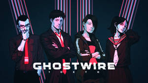 Обои с человеческими врагами из Ghostwire Tokyo