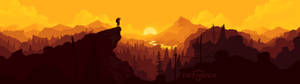 Обои Dual Screen Firewatch на обложке. — 32:9 Шпалери