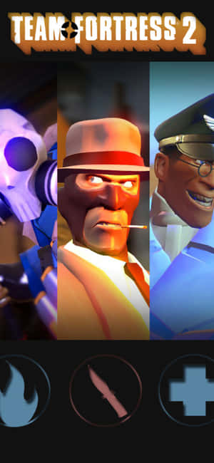 Фон iPhone XS Team Fortress 2 — Galaxy A17 Шпалери
