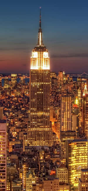 Iphone Xs Ny City Background — Honor Play 60A Шпалери