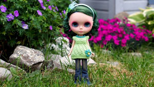 Зеленоволосая эстетика Bratz обої — Неоново-зеленая эстетика Шпалери