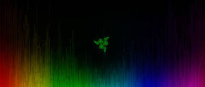 Зеленый логотип Razer обоями. — 2560x1080 Шпалери