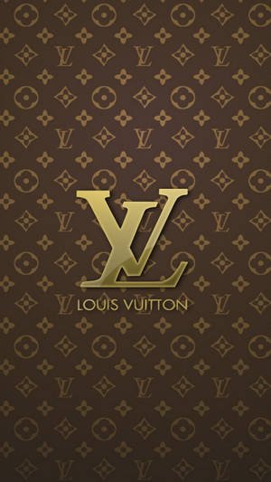 Золотисто-коричневий телефон Louis Vuitton