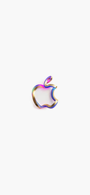Золотой логотип Apple iPhone — iPhone 15 Шпалери