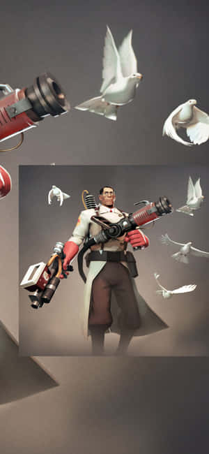 Фон Team Fortress 2 для iPhone XS — Galaxy A08 Шпалери
