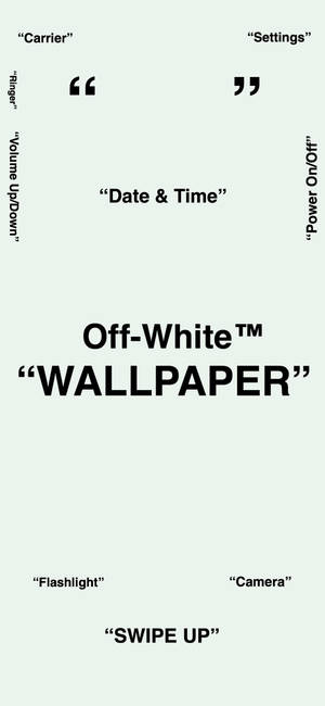 Обої Off White для iPhone — iPhone 18 Pro Шпалери