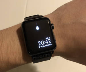 Обои с интерфейсом Apple Watch висящая лампочка — Apple Watch Шпалери