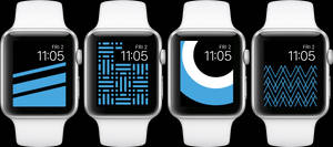 Обои с интерфейсами Apple Watch в синей тематике — Apple Watch Шпалери