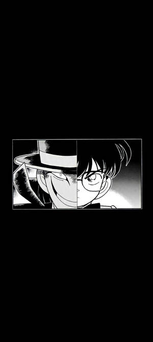 Conan Чёрное Аниме обої — iPhone 14 Шпалери