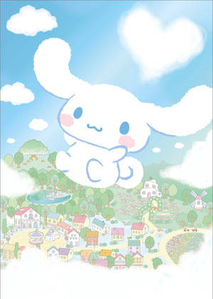 Обои с искусством летящего Cinnamoroll — OnePlus Pad Go 2 Шпалери