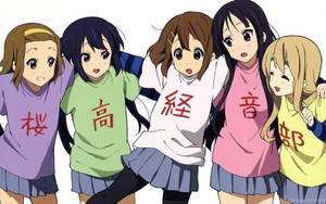 Кавайні аниме-персонажі K-On! — Аніме персонажі Шпалери