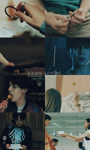 Колаж BTS Fake Love — Bts Шпалери