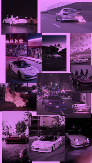 Колаж фото в стилі JDM