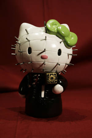 Шпалери з колючим обличчям Hello Kitty на Хелловін — Hello Kitty Хелловін Шпалери