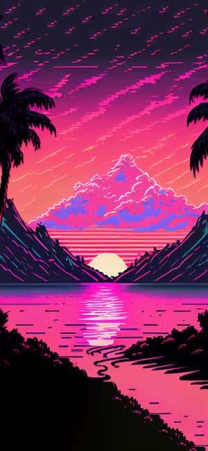 Фон Vaporwave — Realme Note 80 Шпалери