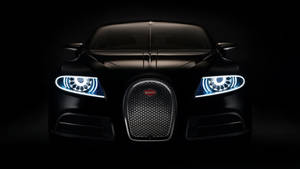 Шпалери круте авто чорний Bugatti — Автомобілі Шпалери