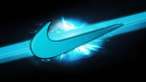 Крутий логотип Nike у бірюзовому кольорі