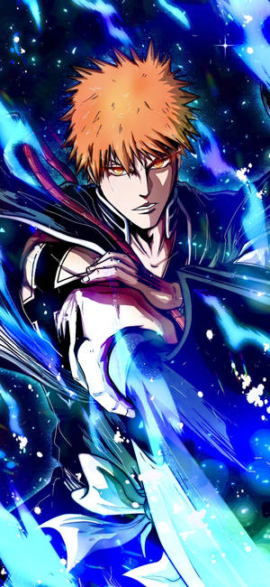 Крутой аниме-фон Ichigo Kurosaki для телефона — iPhone 14 Pro Max Шпалери