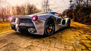 Крутой вид на Ferrari ззади обоина — Феррарі Шпалери