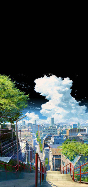 Лестница Суга Kimi No Na Wa телефон — Galaxy S26 Шпалери