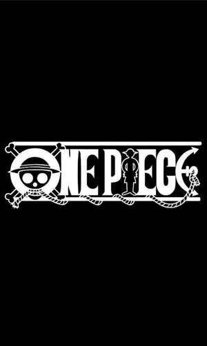 Логотип One Piece на чорному фону для телефона — Ван пис телефон Шпалери