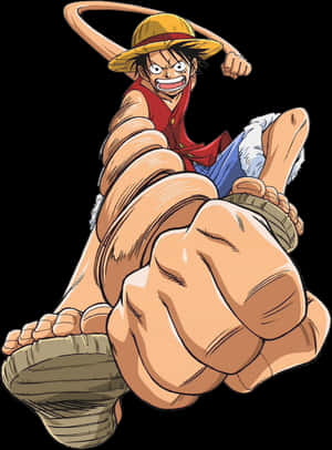 One Piece Луффі розтягується, HD Png завантаження — Пастельний айфон Шпалери