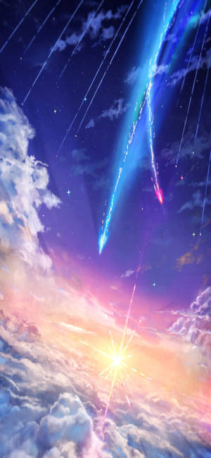 Магічний телефон Kimi No Na Wa — iPhone 15 Plus Шпалери