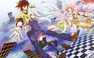 Фон No Game No Life — ノーゲーム・ノーライフ Шпалери