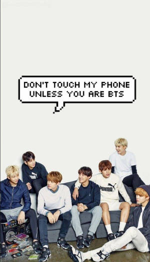 Милий BTS з бульбашкою мовлення — Милі BTS Шпалери