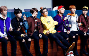 Милі BTS на фанмітингу — Милі BTS Шпалери