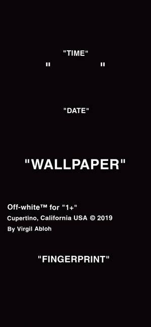 Обои Off White для iPhone черные — iPhone 17e Шпалери