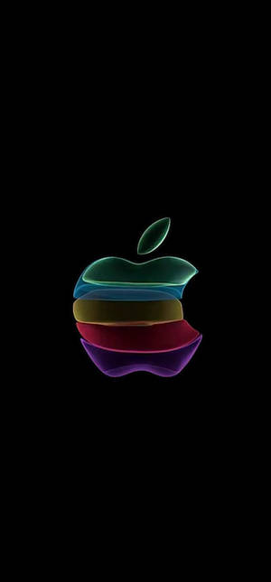 Цветной логотип Apple IOS 11 — iPhone 11 Pro Шпалери