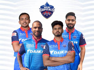 Обои Команда Delhi Capitals — 4:3 Шпалери