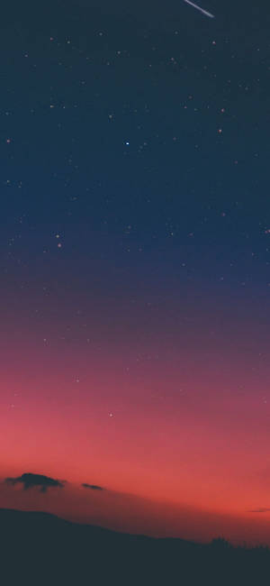 1125x2436 ночное небо закат розовый природа iPhone X обои. iPhone X — iPhone X Шпалери