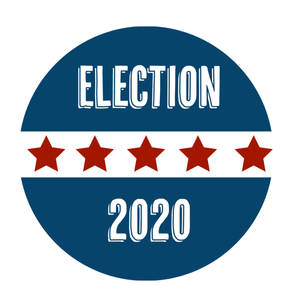 Обои с наклейкой выборов 2020