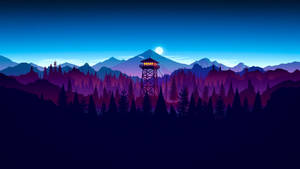 Обои с эстетическим минималистическим Firewatch