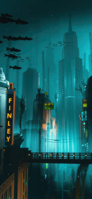 4K Bioshock iPhone — iPhone 15 Pro Шпалери