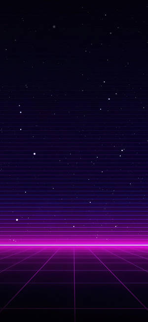 Неоново-фіолетовый Iphone Galaxy Stripes — iPhone 18 Pro Шпалери