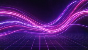 Неонові фіолетові і рожеві смуги світла в стилі Vaporwave. — Неоновий фіолетовий Шпалери