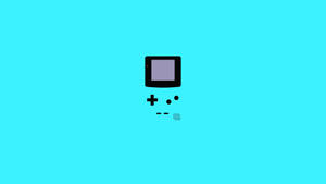 Мінімалістичний арт-фон із синім Game Boy Color
