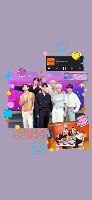 BTS Permission To Dance — iPhone Xs Шпалери