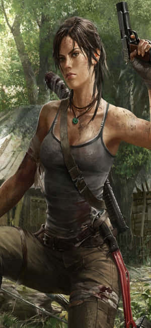 Фон iPhone Xs Max Rise of the Tomb Raider — Galaxy S25 Шпалери
