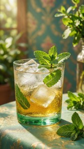 Виски Jameson с мятой и льдом — iPhone 5 Шпалери