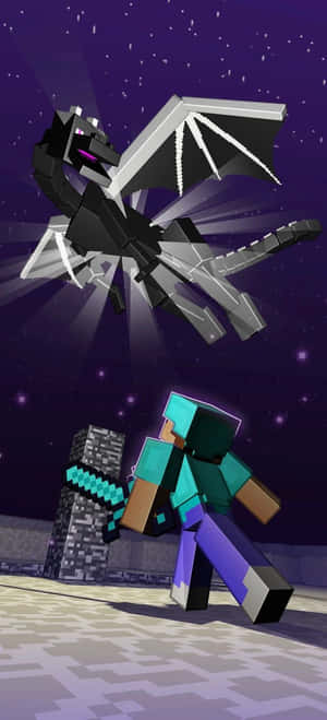Изображения персонажей Minecraft — POCO M Шпалери